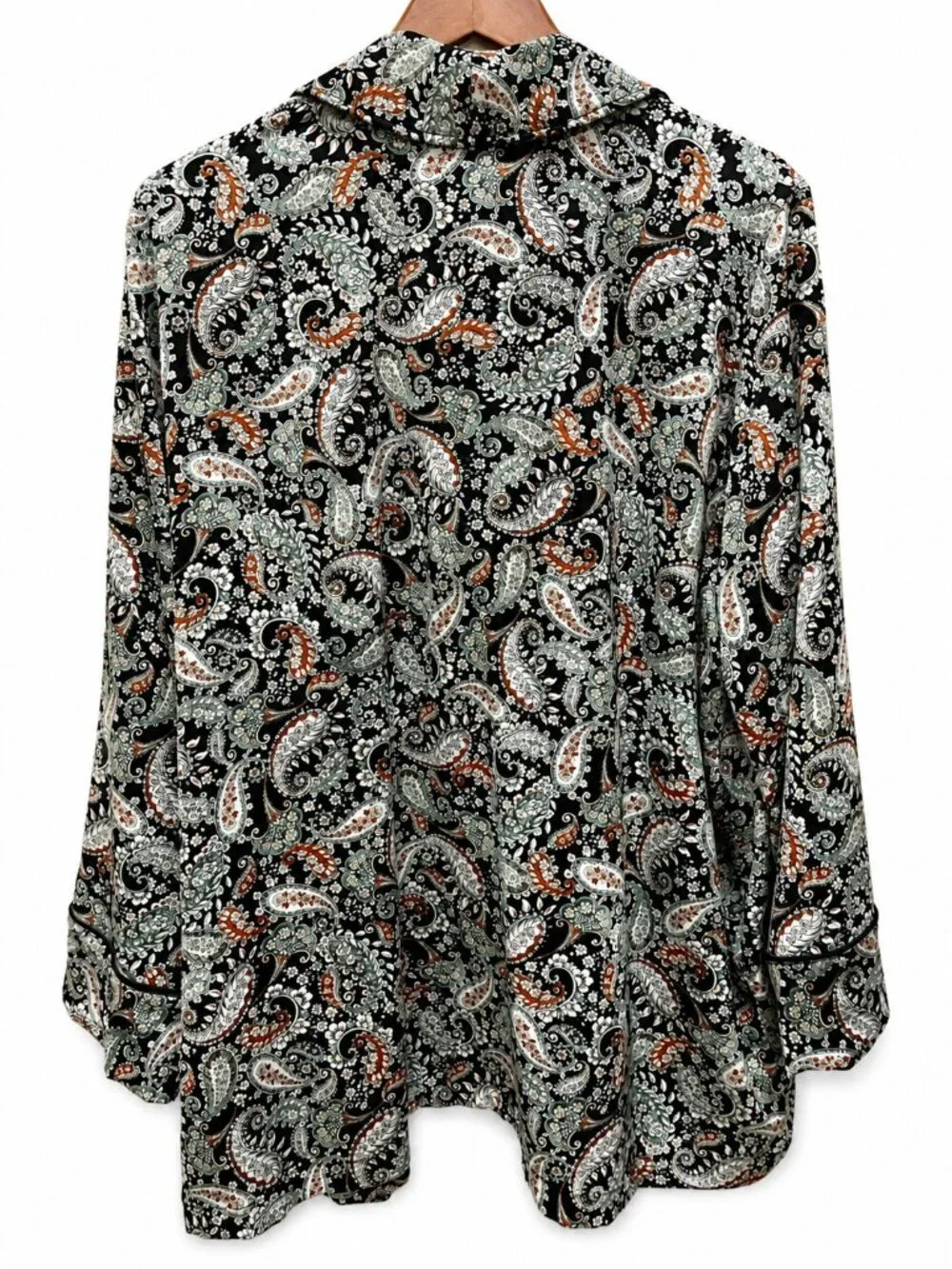 Jeannie Mai x INC Paisley Kimono Jacket 0X Belted